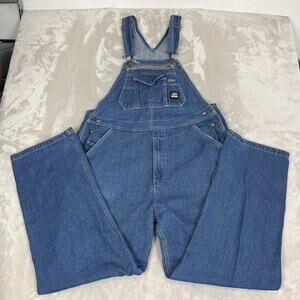 VTG Berne Overalls Mens 42x36 Blue Denim Workwear Carpenter Farm Outdoor Cotton